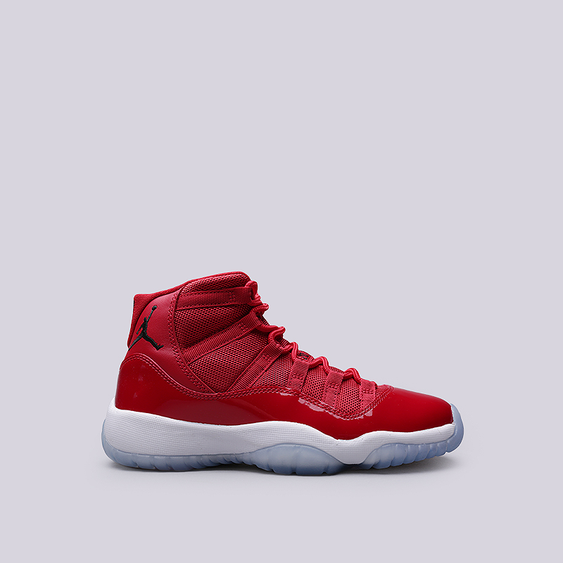 женские красные кроссовки Jordan XI Retro BG 378038-623 - цена, описание, фото 1